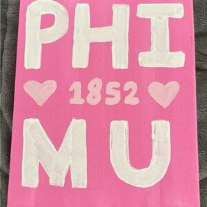 Phi Mu canvas
